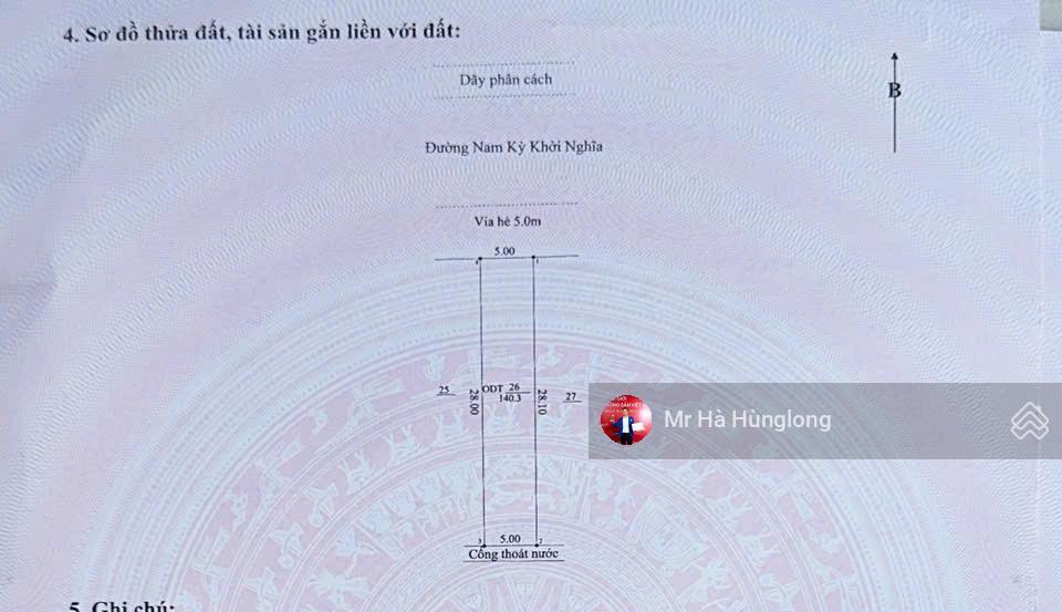 Chính chủ bán gấp lô đất đường nam kỳ khởi nghĩa đà nẵng, dt 140m2