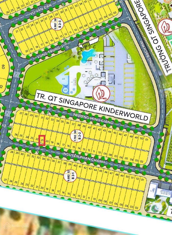 Bán nhanh lô đất trục đường nguyễn phan chánh đấu lưng trường quốc tế singapore
