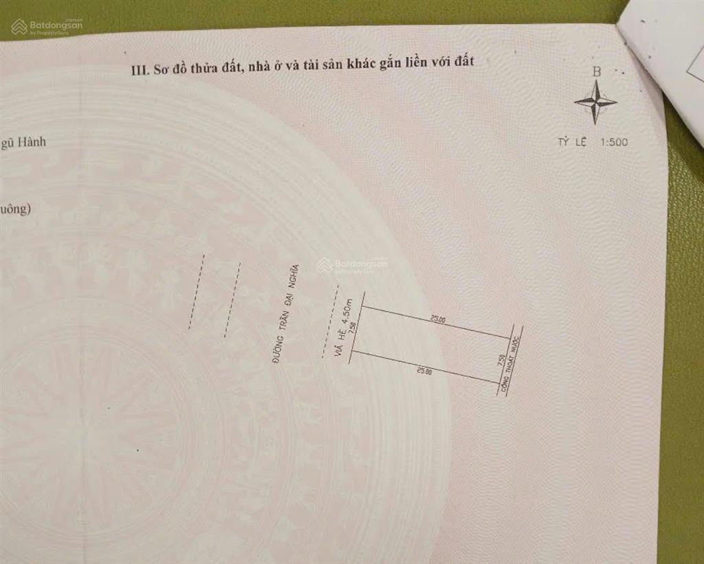 Bán đất trần đại nghĩa ngũ hành sơn, đà nẵng, dt 187,5m²  kề góc