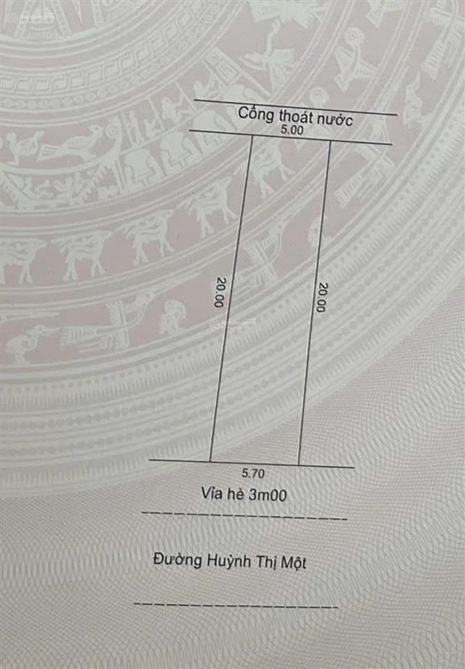 Bán gấp lô đất đường huỳnh thị một, ngũ hành sơn, đà nẵng