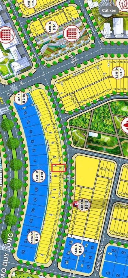 Bán đất mt 7m5 hướng nam đường nguyễn cửu vân, đẹp