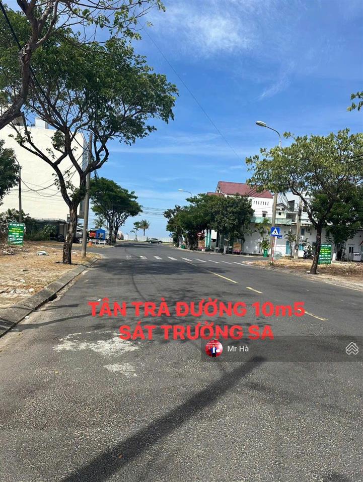 Đường 10,5m đường tân trà, trục thông sát trường sa & bãi tắm tân trà