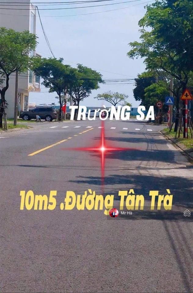 Đường 10,5m đường tân trà, trục thông sát trường sa & bãi tắm tân trà