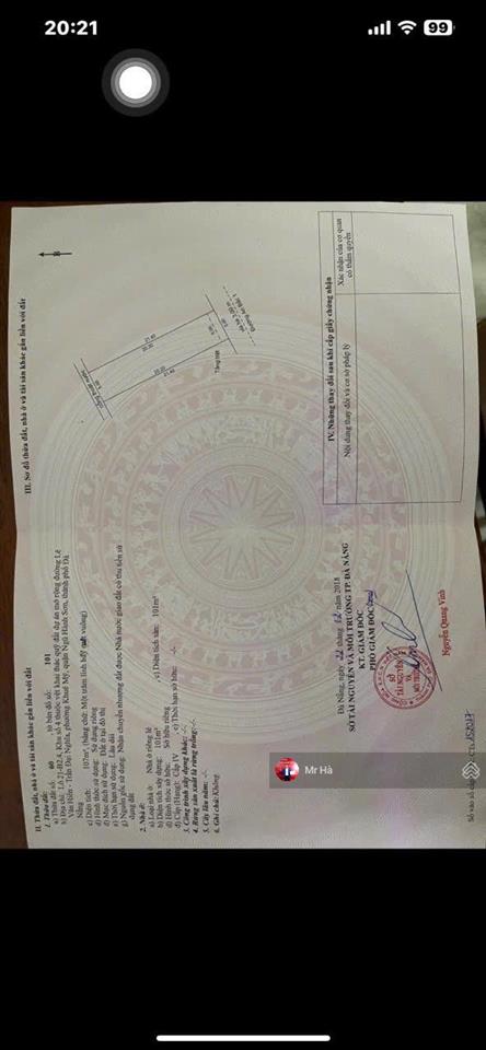 Bán đất tặng nhà cấp 4 dòng tiền 7tr/tháng, đường an bắc 1, đà nẵng