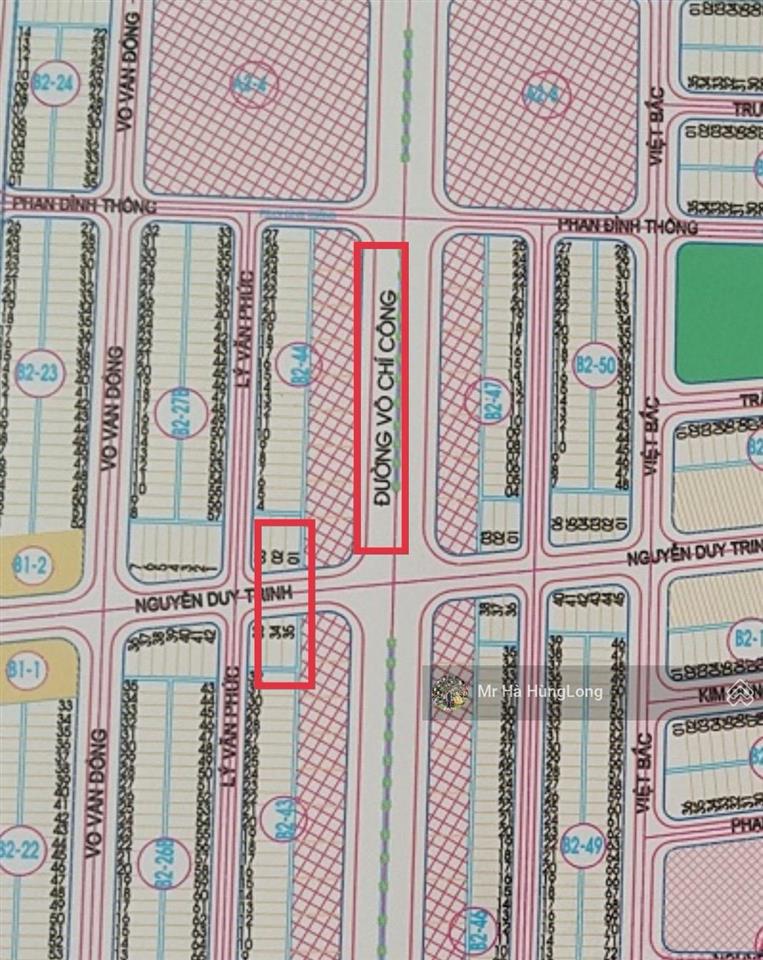 Bán lô đất nguyễn duy trinh sát võ quý huân thông bãi tắm tân trà, 127.3m2