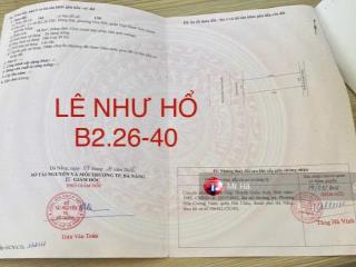 Lô đất đường lê như hổ đường 7,5m, vỉa hè 4,5m hướng tây, dt 98,8m