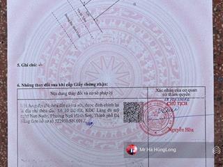 Bán lô bùi bỉnh uyên, gần bãi tắm non nước 4,1 tỷ