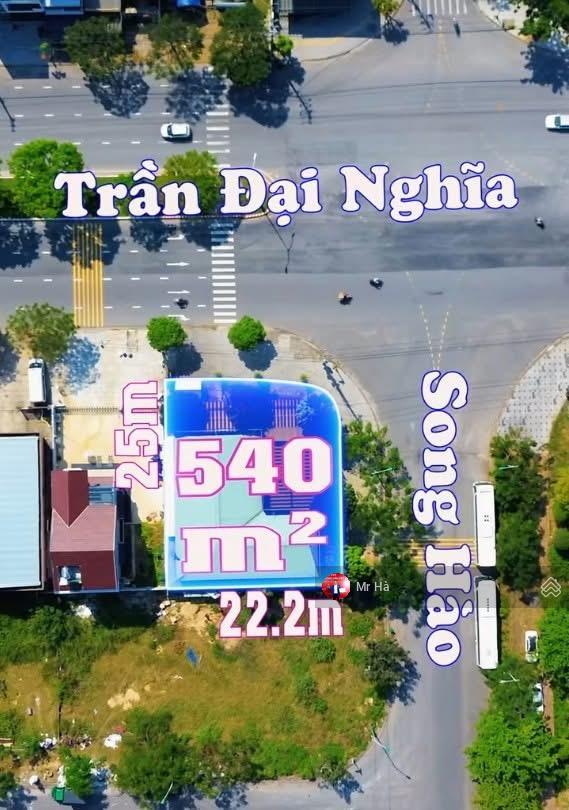 Bán lô góc 2 mặt tiền đường trần đại nghĩa và đường song hào, ngũ hành sơn, đà nẵng, dt 540m2