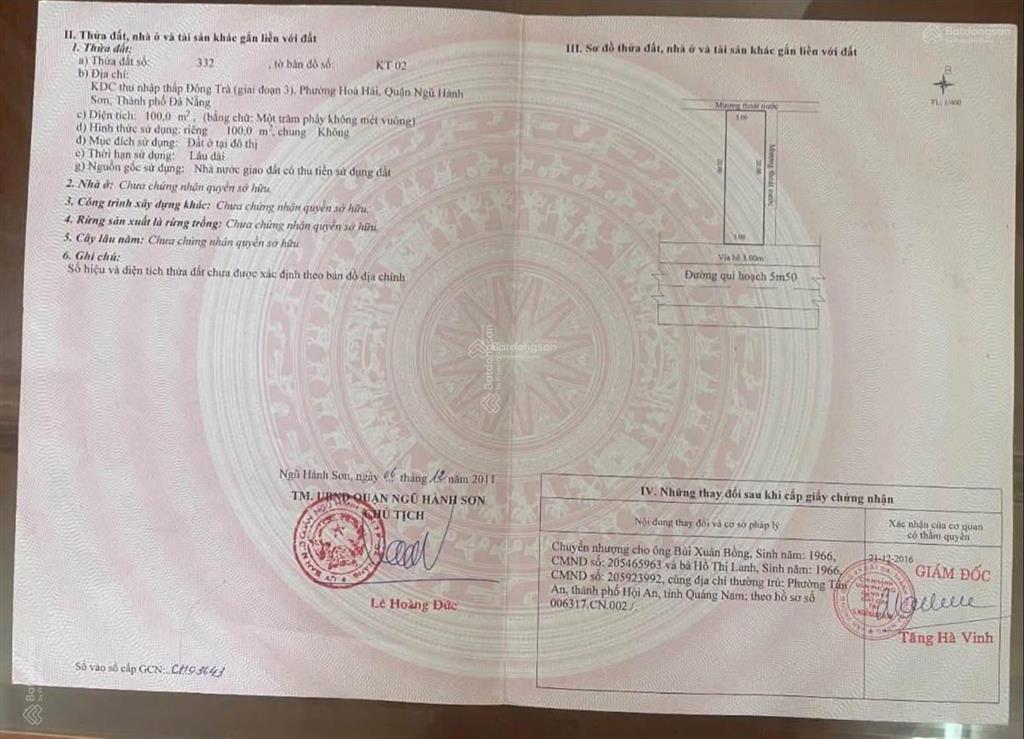 Bán lô đông trà 1, tđc đông trà, làng đại học