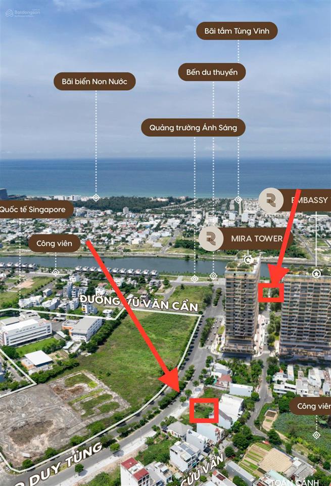 Lô đất biệt thự 300m2 sát sông . ngay quảng trường ánh sáng . khu đô thị phú mỹ an . chỉ 50tr 1m2