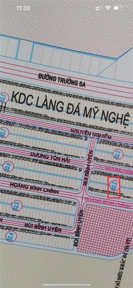 Bán đất. đường hoàng bình chính. đường 7m5. đất biển non nước. đất biển ngũ hành sơn