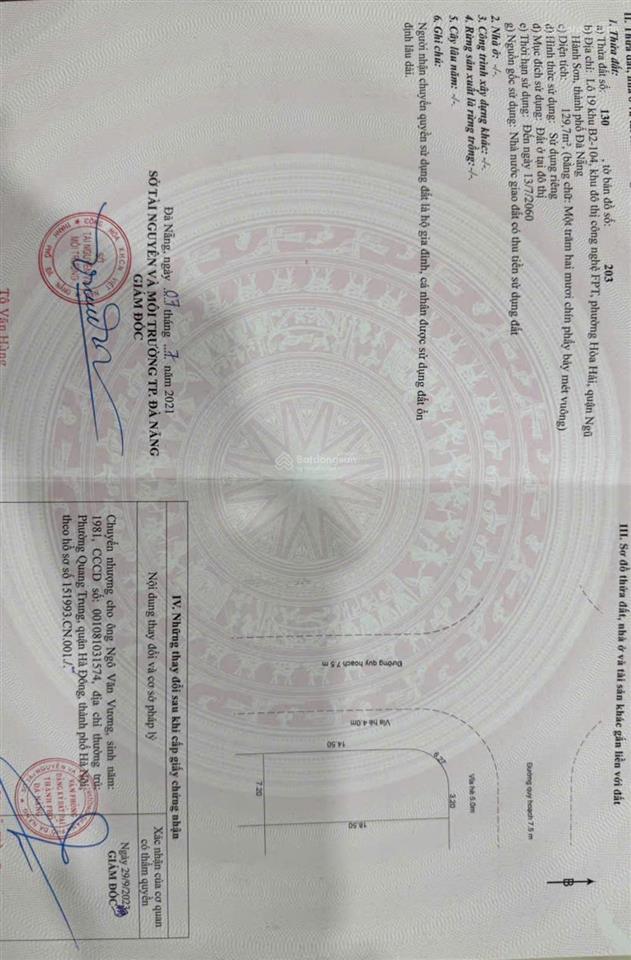 Bán lô góc khu v6 fpt đà nẵng, góc gần sông. gần nam kỳ khởi nghĩa