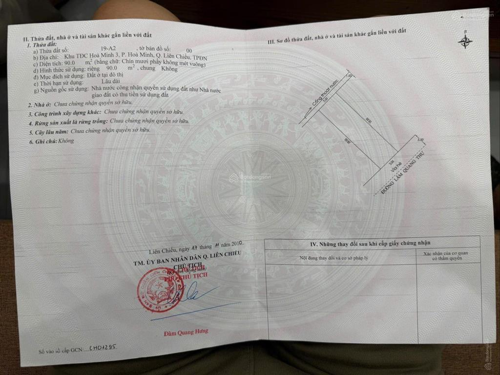 Bán đất lâm quang thự, cách biển 50m, xây căn hộ doanh thu 90 triệu/tháng