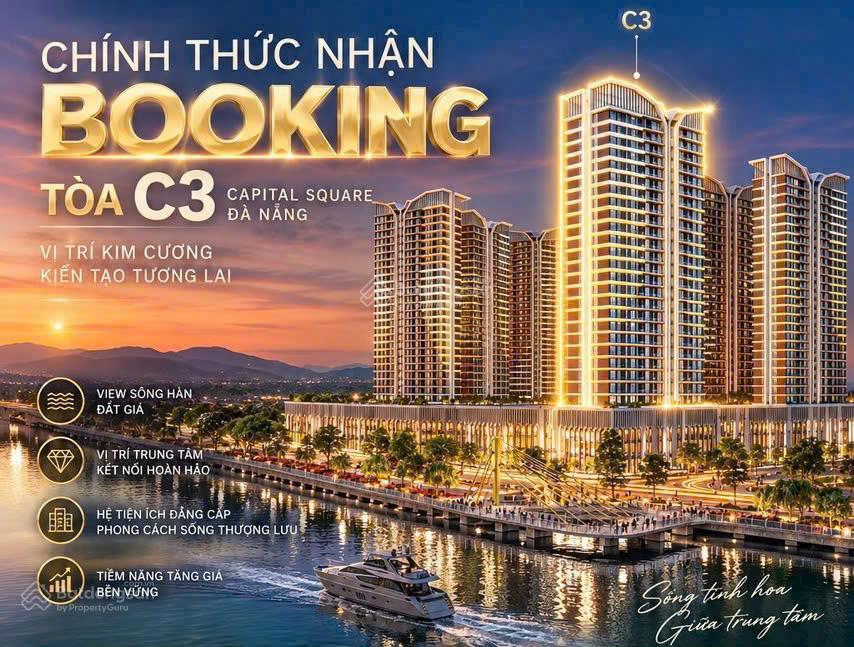 Chính thức nhận booking tòa mặt sông đầu tiên của tổ hợp căn hộ ven sông hàn