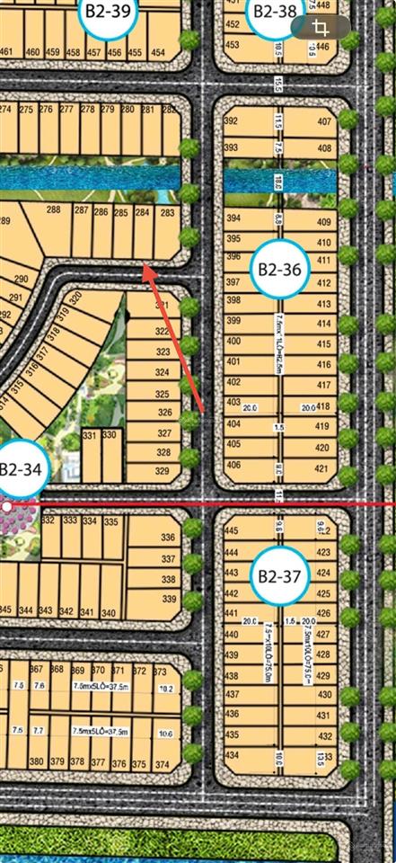Sụp hầm 150m2 (7.5*20) đường 5m5 có view kênh giá 3,75 còn thương lượng