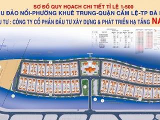 Bán đất biệt thự đảo nổi. view sôngtrung tâm phố. giá chỉ 55tr/m2