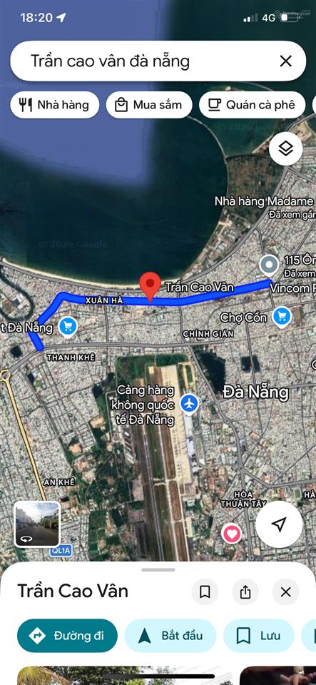 Bán 190 m² đất đường 10,5 trần cao vân. trung tâm đà nẵng. vuông vức  đẹp. giá rẻ. 0932 561 ***