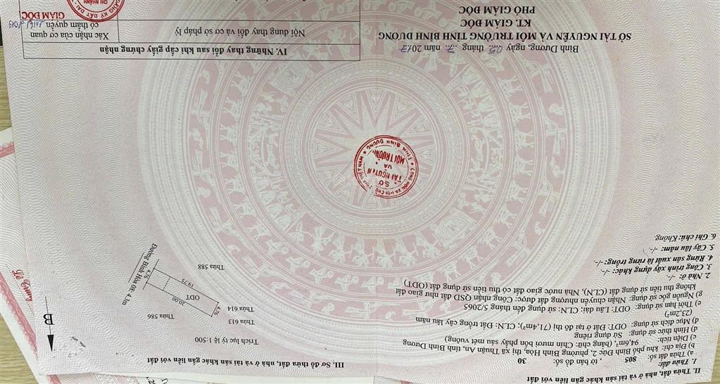 Bán đất tại phường bình hòa, 3,25 tỷ, 95 m2, giá ưu đãi hot!