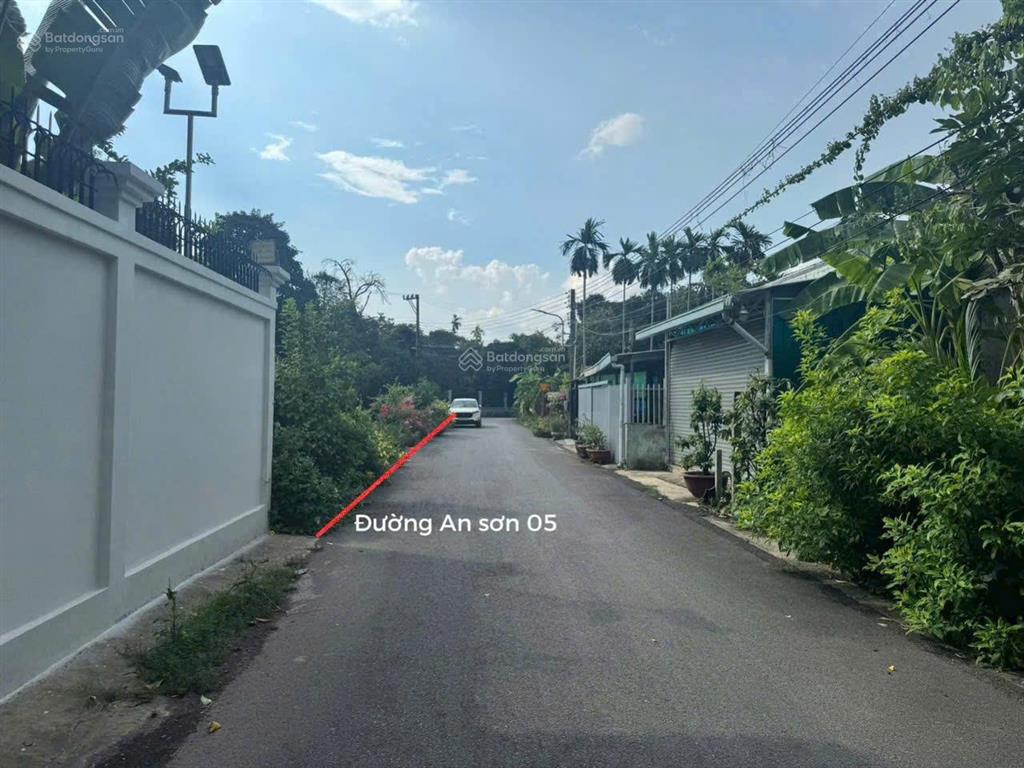 Lô góc 2mt 1028m đường an sơn 01 vs 05. p, thuận an tphcm bình dương cũ