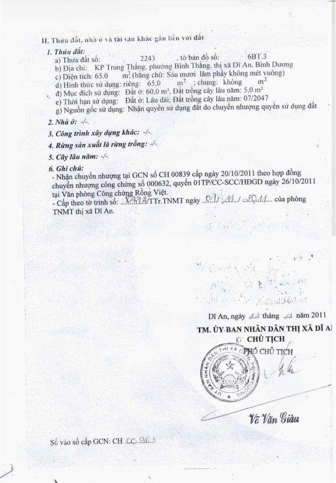 Bán rẻ đất đông hòa dĩ an gần làng đại học