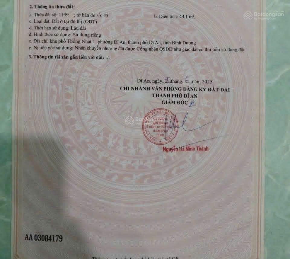 Bán rẻ nhà hẻm nguyễn đức thiệu dĩ an