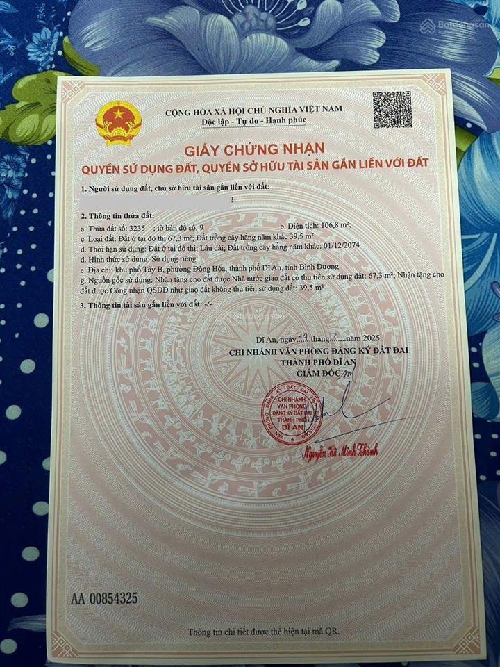 Bán rẻ nhà đông hòa dĩ an gần thủ đức