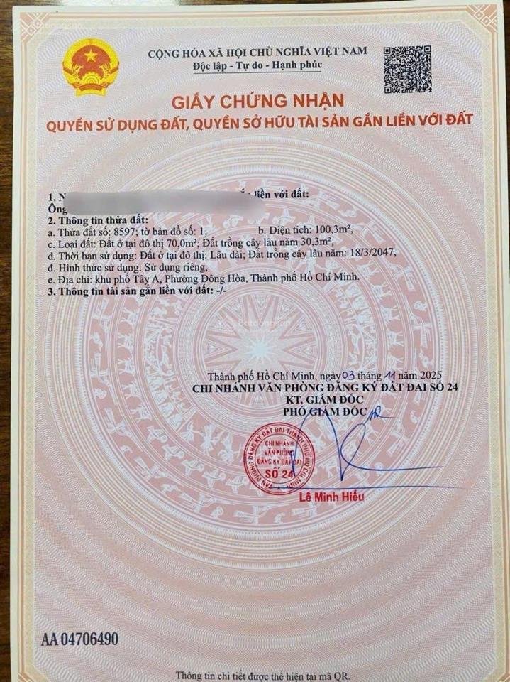 Bán nhà mới đông hòa dĩ an gần thủ đức