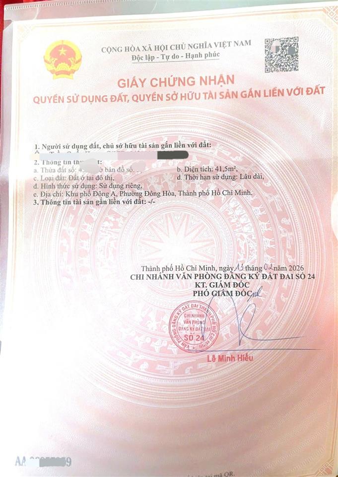 Bán rẻ nhà đông hòa dĩ an đường oto