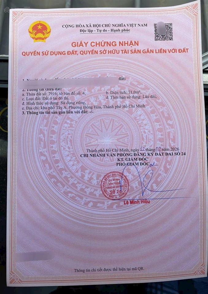 Bán rẻ nhà đông hòa dĩ an gần bigc go