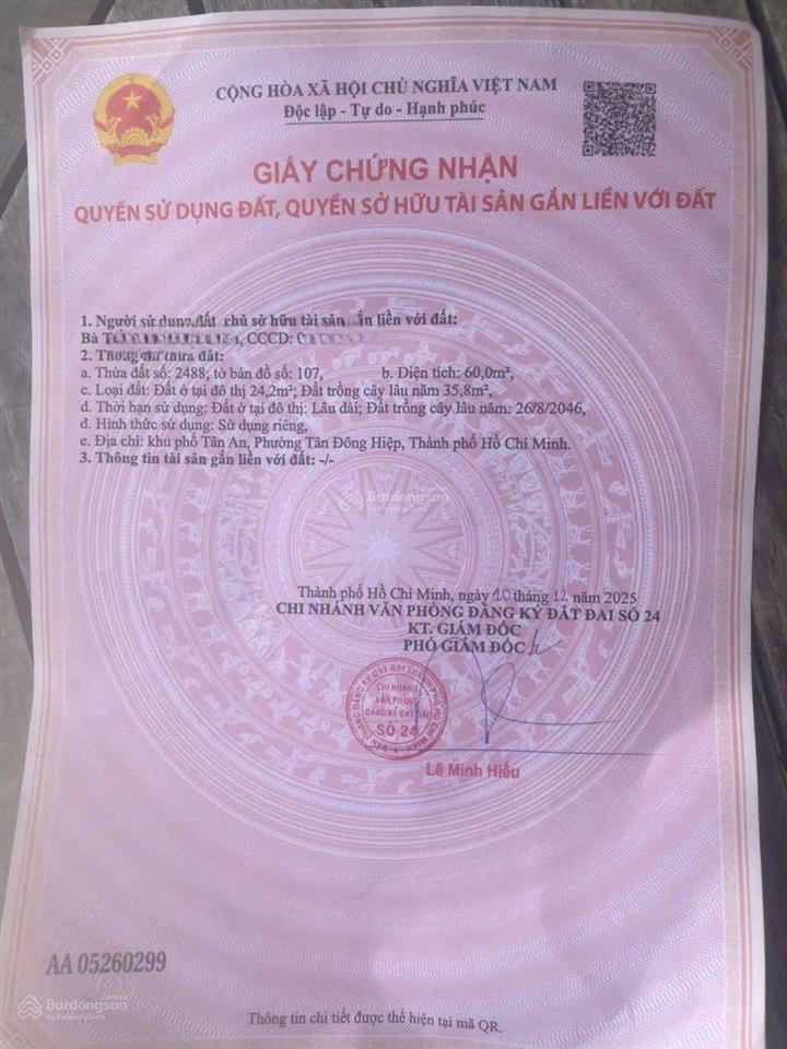Bán rẻ nhà mới tân đông hiệp dĩ an
