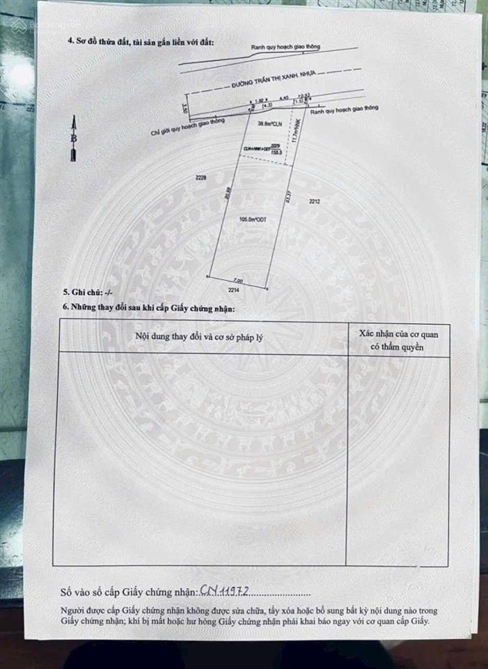 Bán rẻ đất ngang 7m trần thị xanh dĩ an