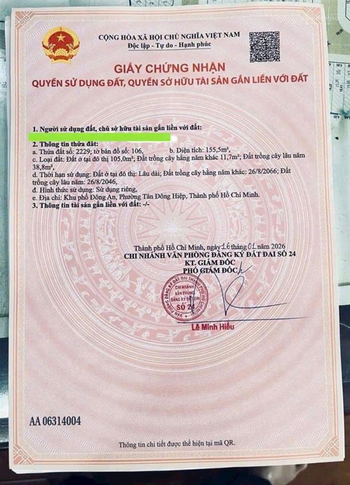 Bán rẻ đất ngang 7m trần thị xanh dĩ an