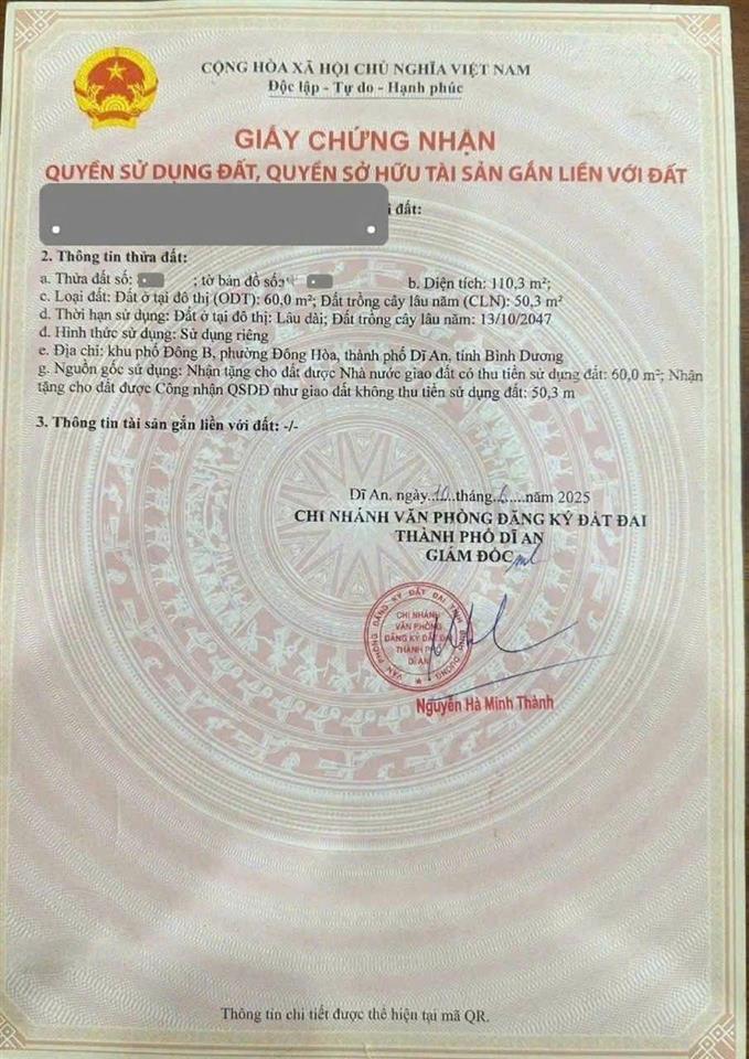 Bán nhà mới hoàn công đông hòa dĩ an gần thủ đức