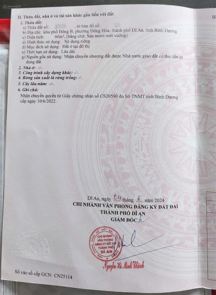 Bán rẻ nhà đông hòa dĩ an gần thủ đức