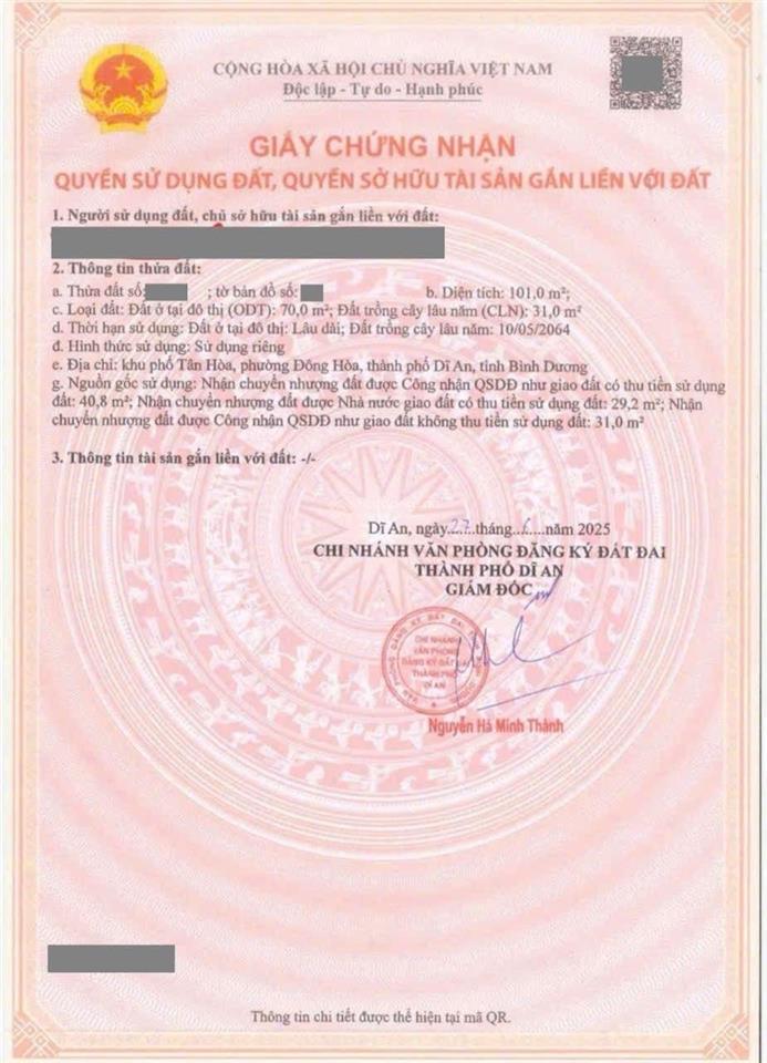 Bán nhà đông hòa dĩ an sát làng đại học quốc gia