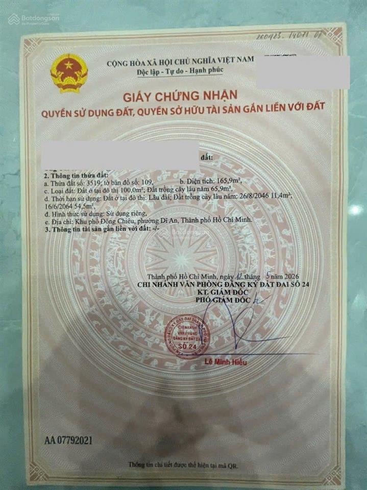 Bán rẻ nhà cấp 4 tân đông hiệp dĩ an diện tích lớn