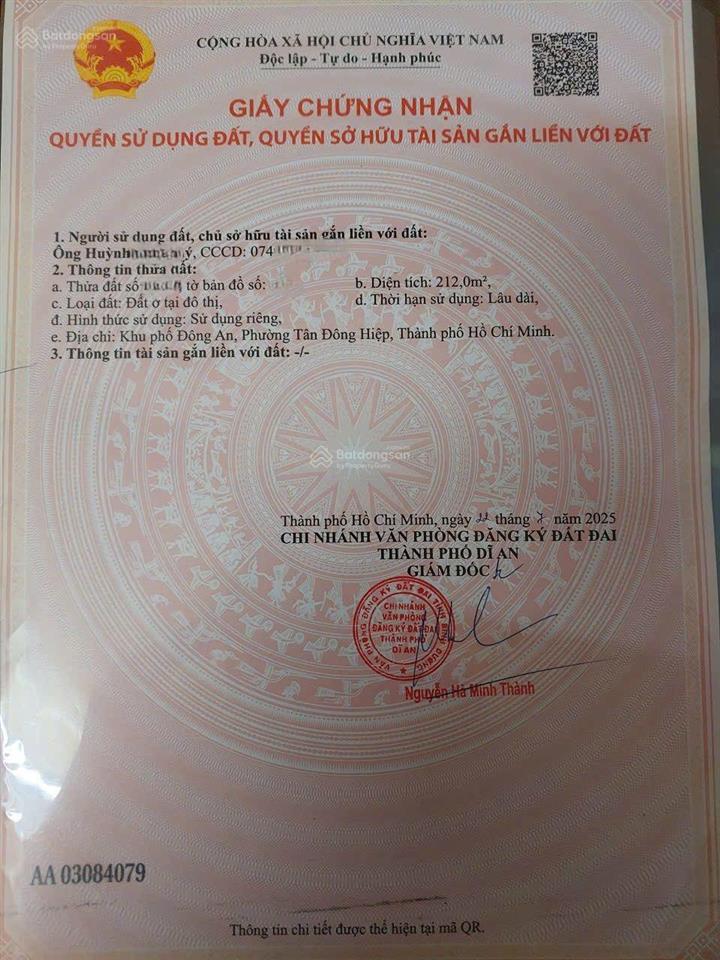 Bán mặt tiền chợ đông an dĩ an kinh doanh tốt