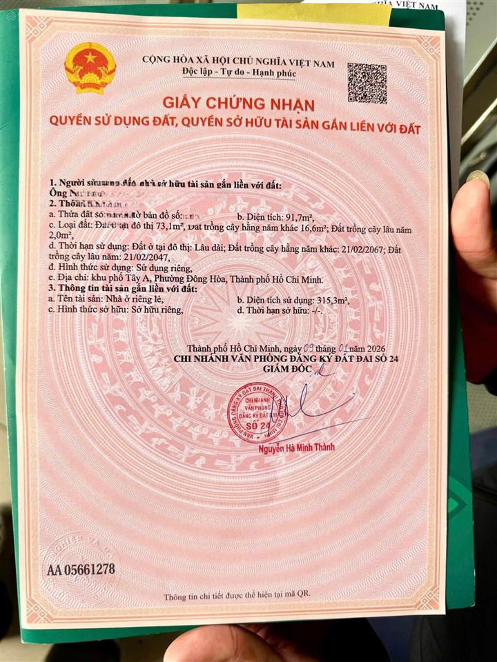 Bán mặt tiền kinh doanh vip đông hòa dĩ an