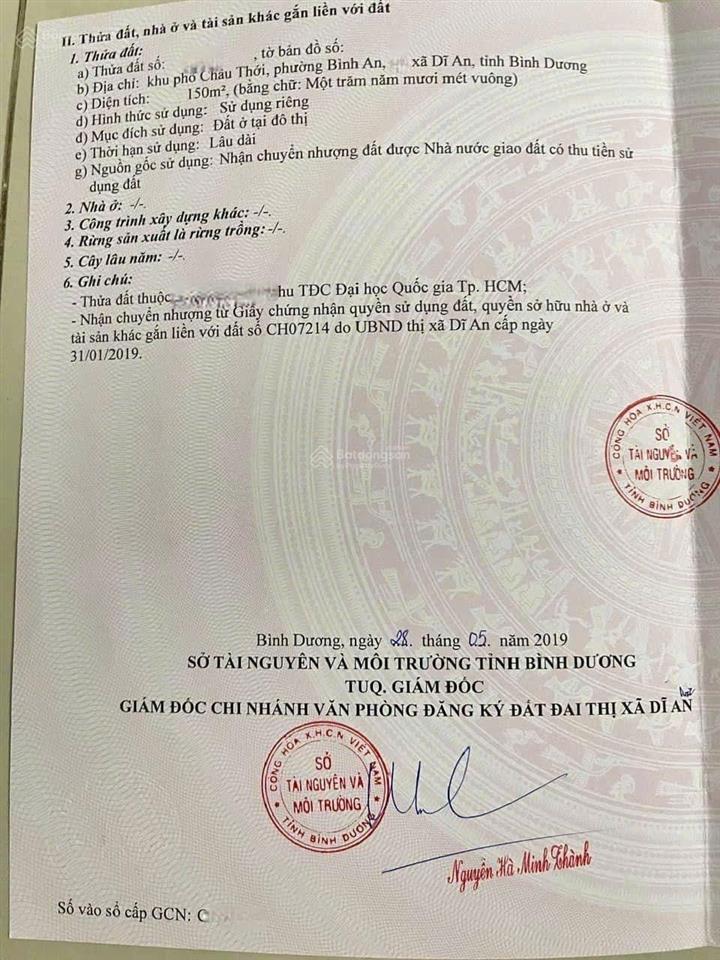 Quá rẻ, giá hời khu dân cư châu thới, dĩ an