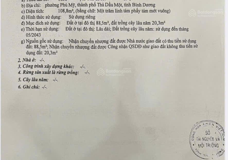 Bán đất phú mỹ đường nhựa 8m, vị trí đẹp đường dx. tổng 200m2. thổ cư 100%.  0869 899 ***