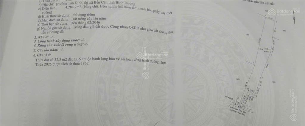 Bán đất tân định, bến cát cách kdl đại nam chỉ vài phút
