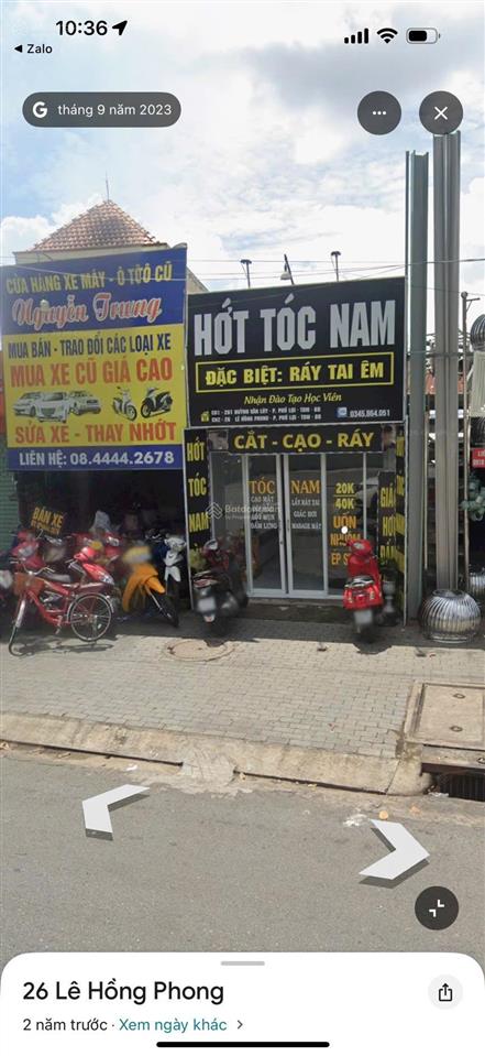 Mặt tiền lê hồng phong phường phú lợi, ngay trung tâm, giá rẻ nhất. 0933 292 ***