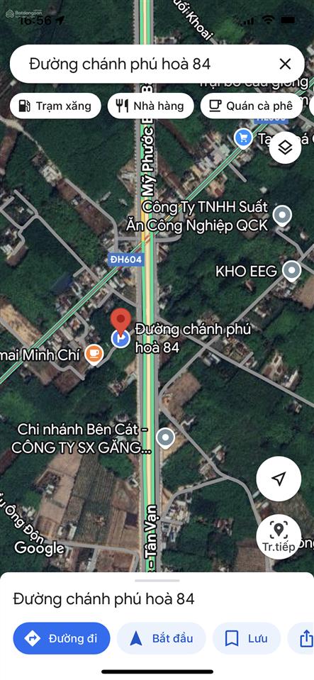 Đất đường chánh phú hoà 84 cách đường mptv 50m