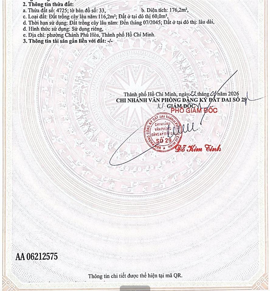 Đất đường chánh phú hoà 84 cách đường mptv 50m