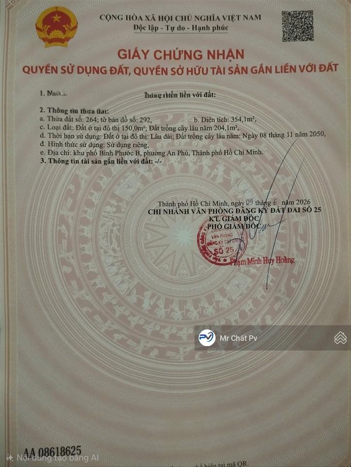 Bán đất tặng dãy trọ mặt tiền đt 743 354m² ( ngang 6m ) giá 10 tỷ