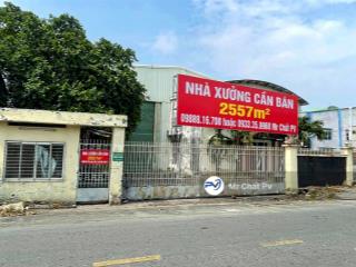 Bán xưởng 2557m² (30x86) ngay sát đường mỹ phước tân vạn. giá 43 tỷ, không cấm công