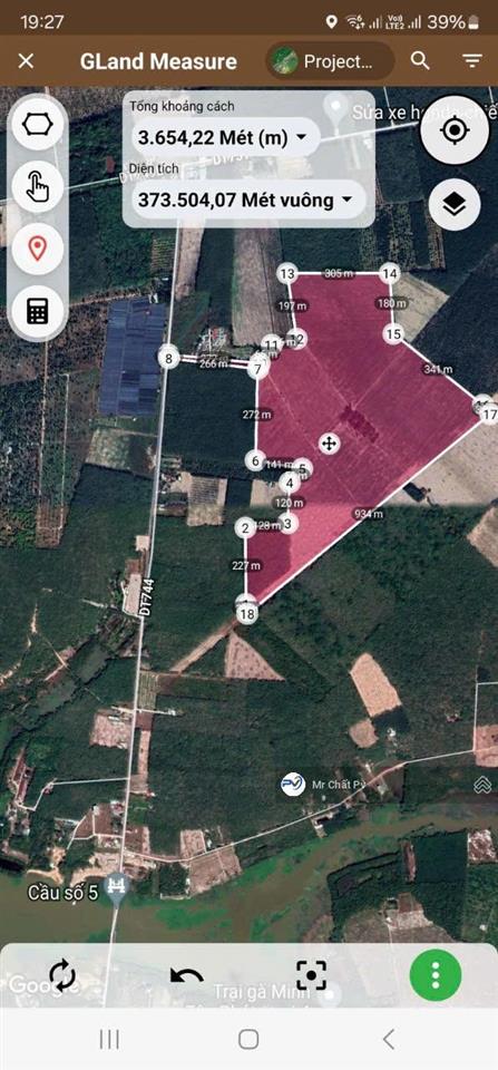 Bán đất 36.5ha đất gần hồ dầu tiếng  đang cho thuê trồng dược liệu 700tr/năm