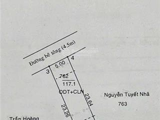 Bán lô đất 5x25 có 60m thổ cư , bán gấp giảm sau chỉ còn 1ty950 so với khu vực , nhà ở san sát nhau