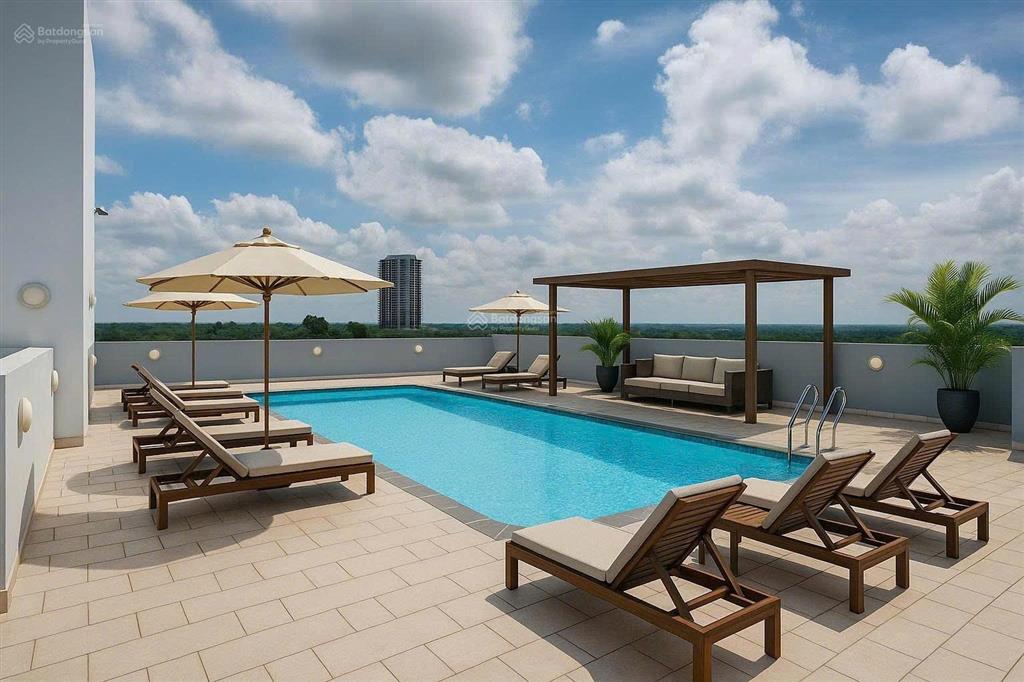 Cho thuê căn hộ 56m² chỉ với 5tr7/tháng có bãi đậu xe ô tô, không gian rộng rãi, có hồ bơi