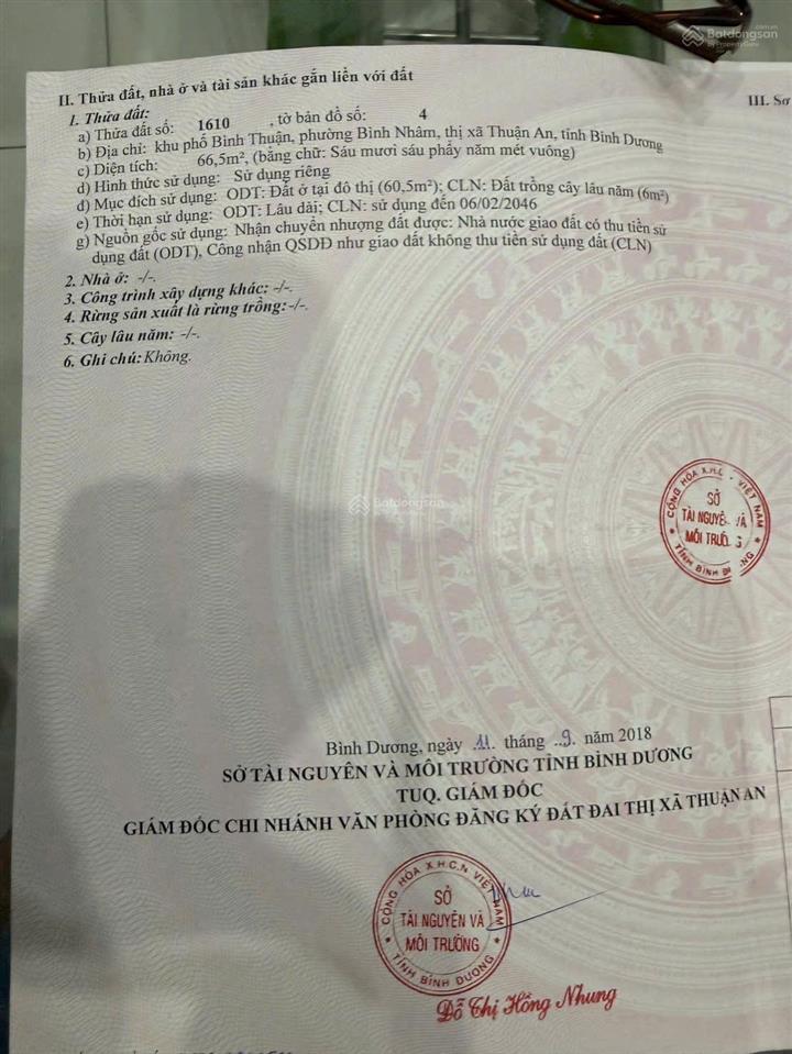 Bán nhà trệt lầu giá hời phường lái thiêu hẻm ô tô thông chỉ 2,75 tỷ